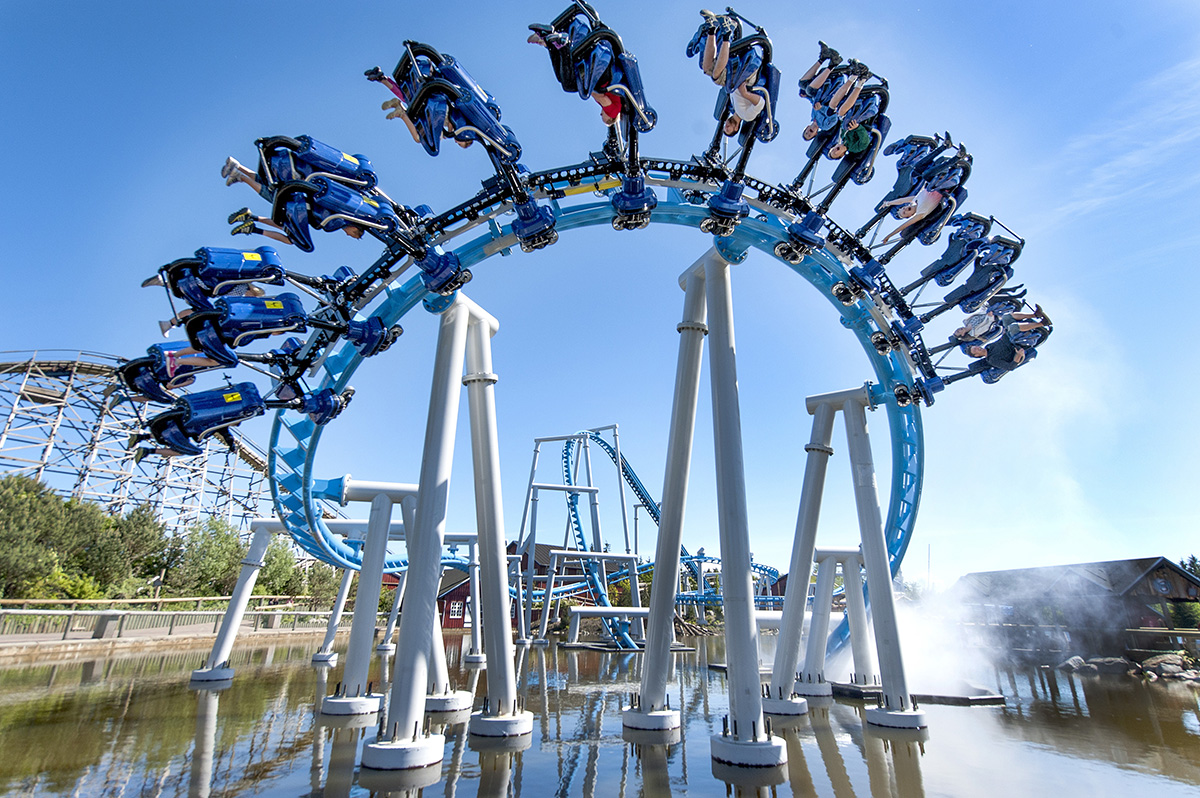 The Orkanen rollercoaster at Fårup Sommerland
