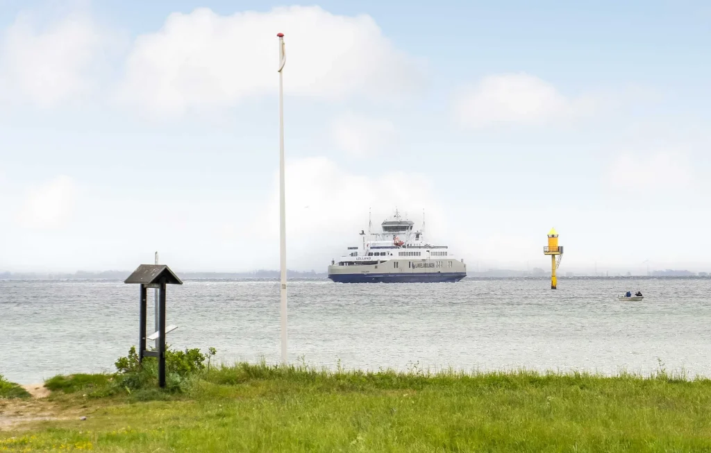 View from Spodsbjerg to Langeland ferry