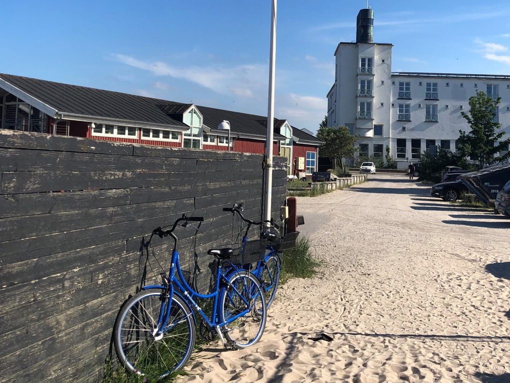 Bicycles on beach